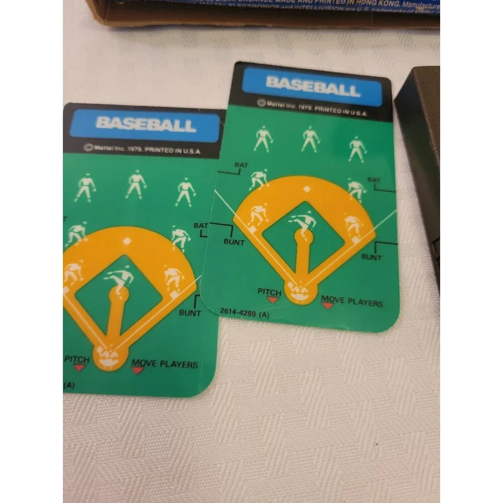Intellivision Game Major League Baseball Complete in (Damaged)Box w/Manual 1979